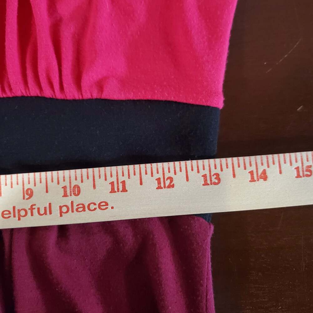 Vtg Delias 90s Y2K Ruched Babydoll Short Sleeve Dress Jr Size M Pink Scoop Neck - Picture 8 of 9